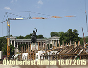 Fotos Aufbauzeit Oktoberfest München 2015. Wiesnaufbau Fotos und Video vom 16.07.2015  (©Foto:Marikka-Laila Maisel)